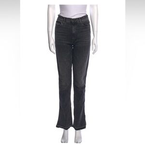 Mother High Waisted Rascal Slice Undone Hem Jeans